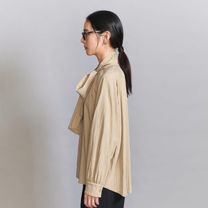 【WEB限定 Wardrobe DAILY MINIMAL】リボンタイブラウス -2WAY/ウォッシャブル-