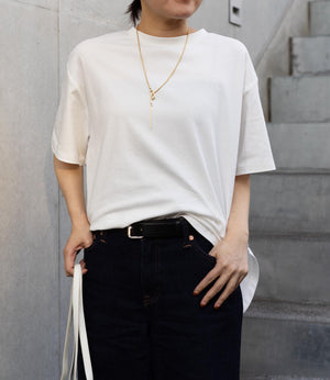 【吸水速乾・接触冷感】バックフリルドッキングカットソー