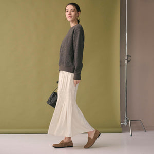 【WEB限定】シャーリング キリカエ フレアスカート