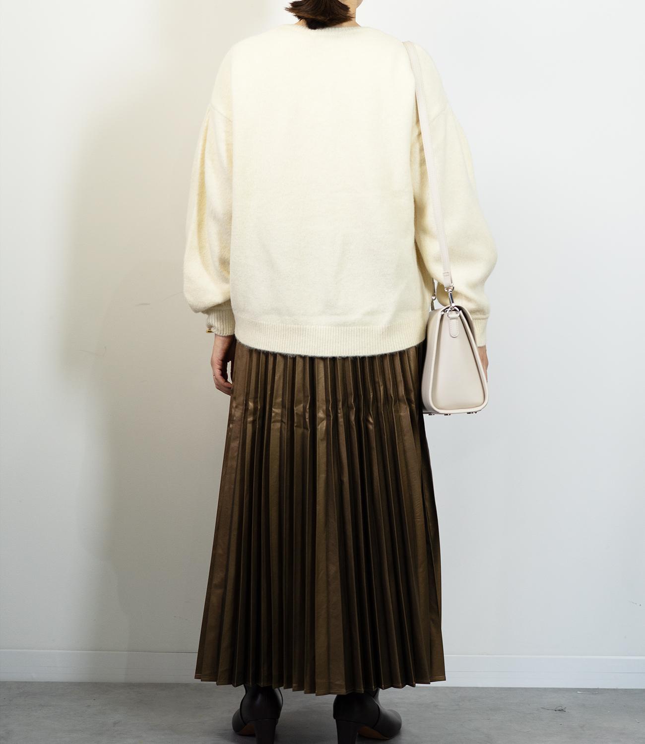 フェイクレザープリーツスカート