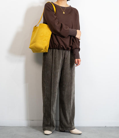 起毛ピンタックイージーパンツ