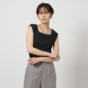 ブライトリブ フレンチスリーブ プルオーバー カットソー -制菌-