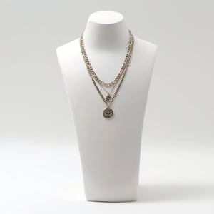 ミックスチェーン コインネックレス-3WAY-