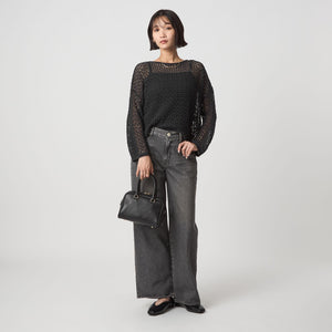 メッシュ ニット プルオーバー ウォッシャブル