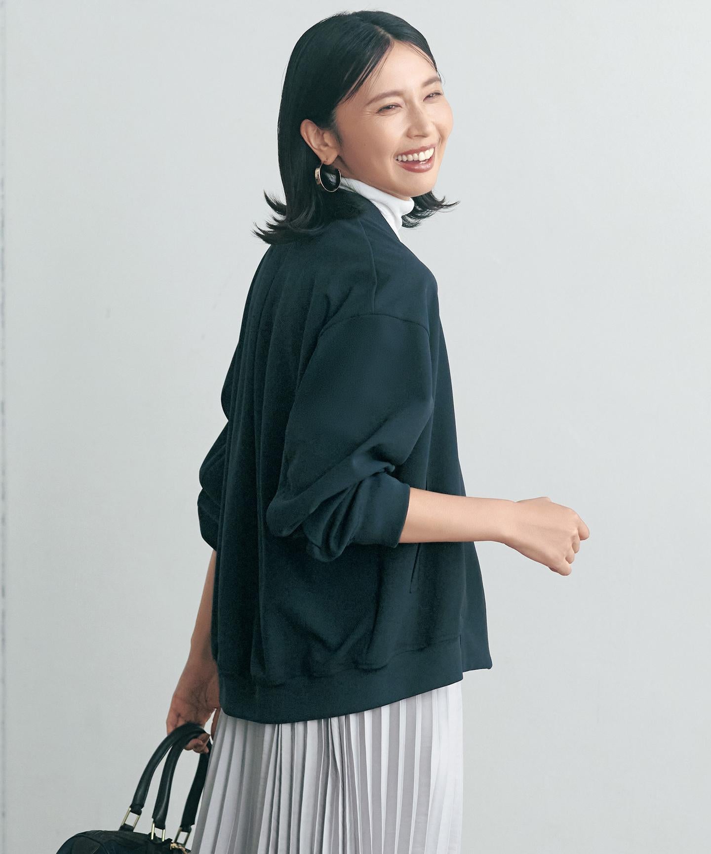 コットンカシミヤ タートルネックカットソー