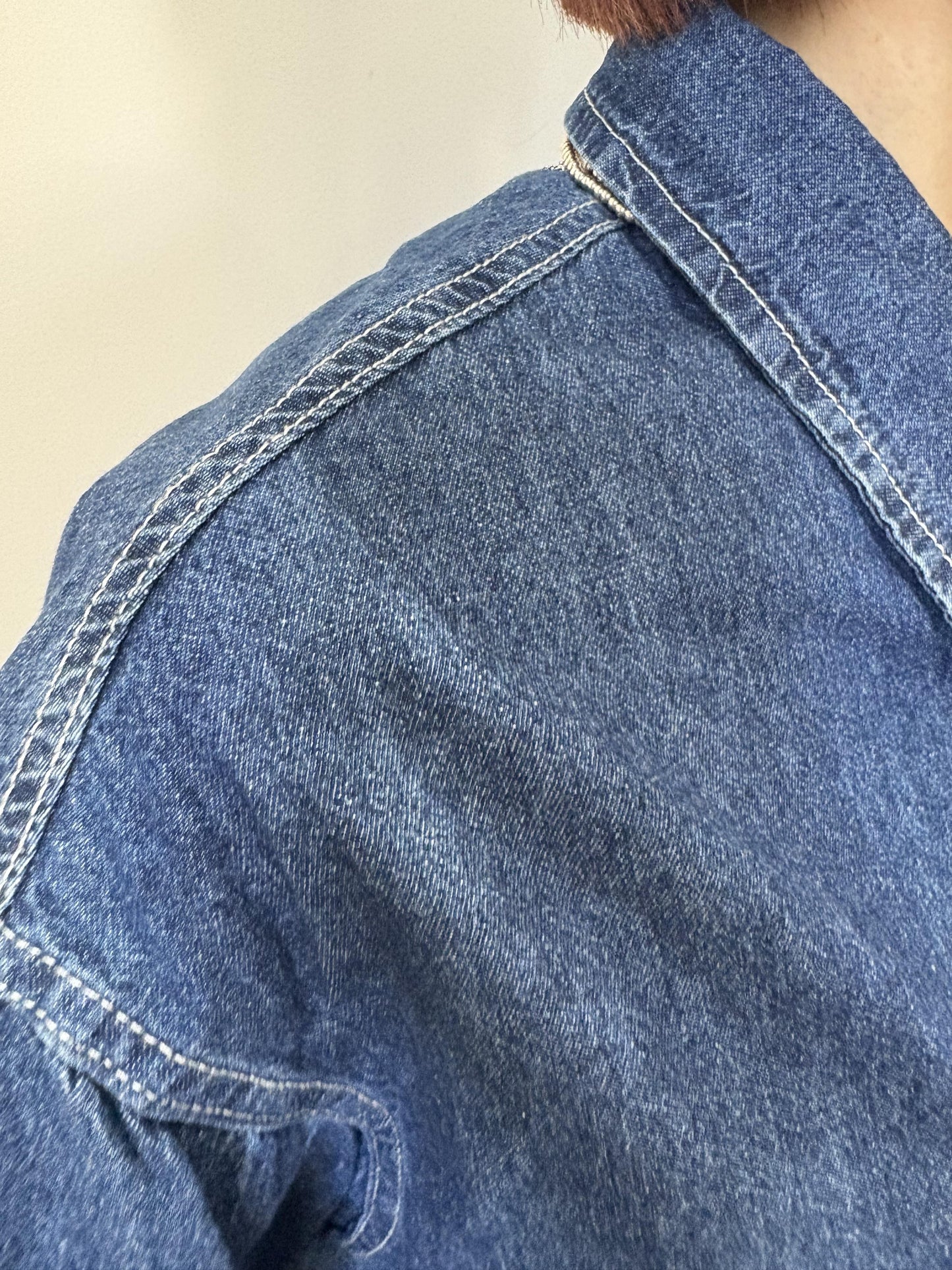 ボクシーポケットデニムシャツ