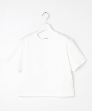 スーピマコットン プレミアムジャージー 半袖クロップド丈Tシャツ