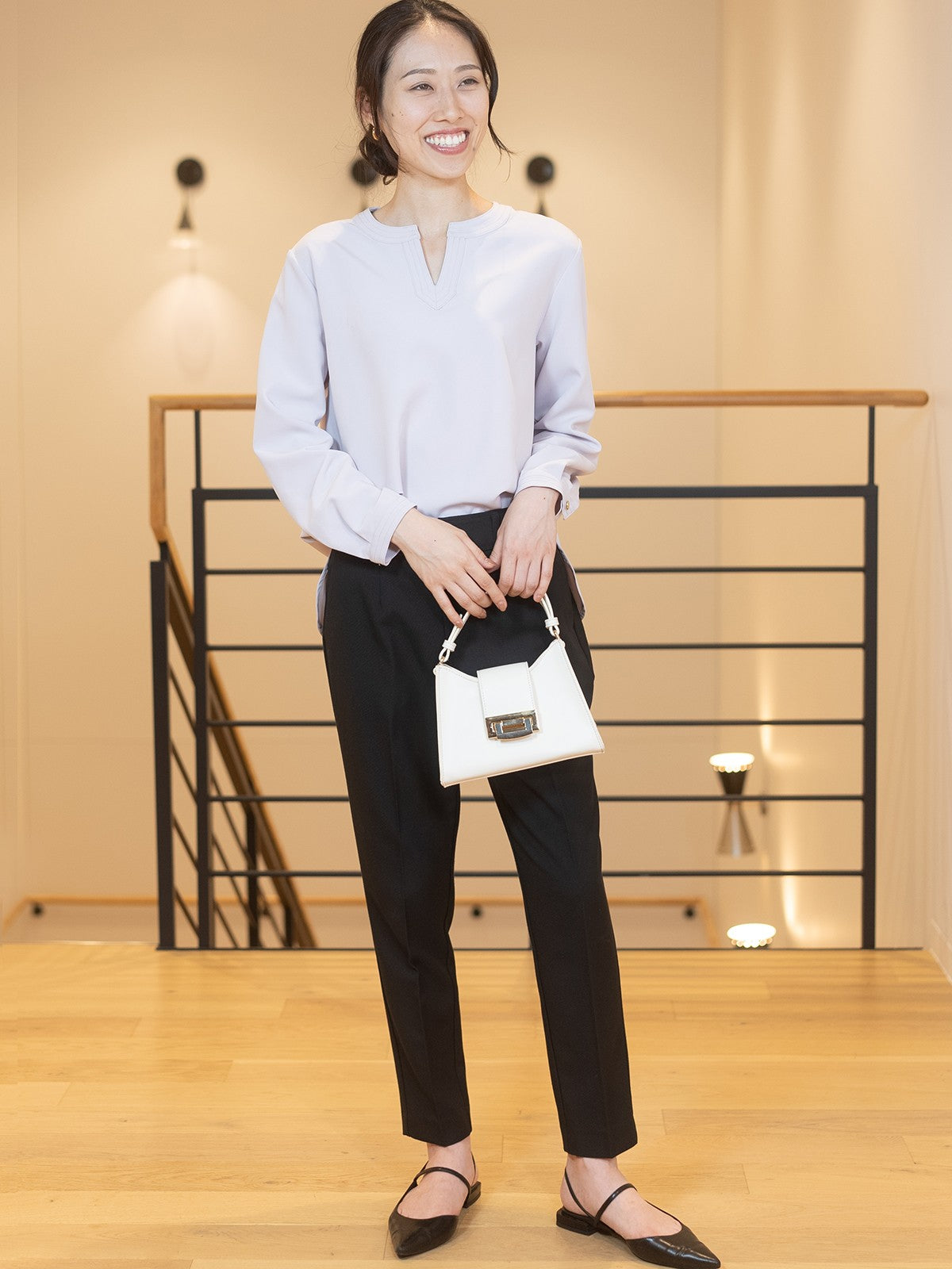 あったかローライズスティックパンツ