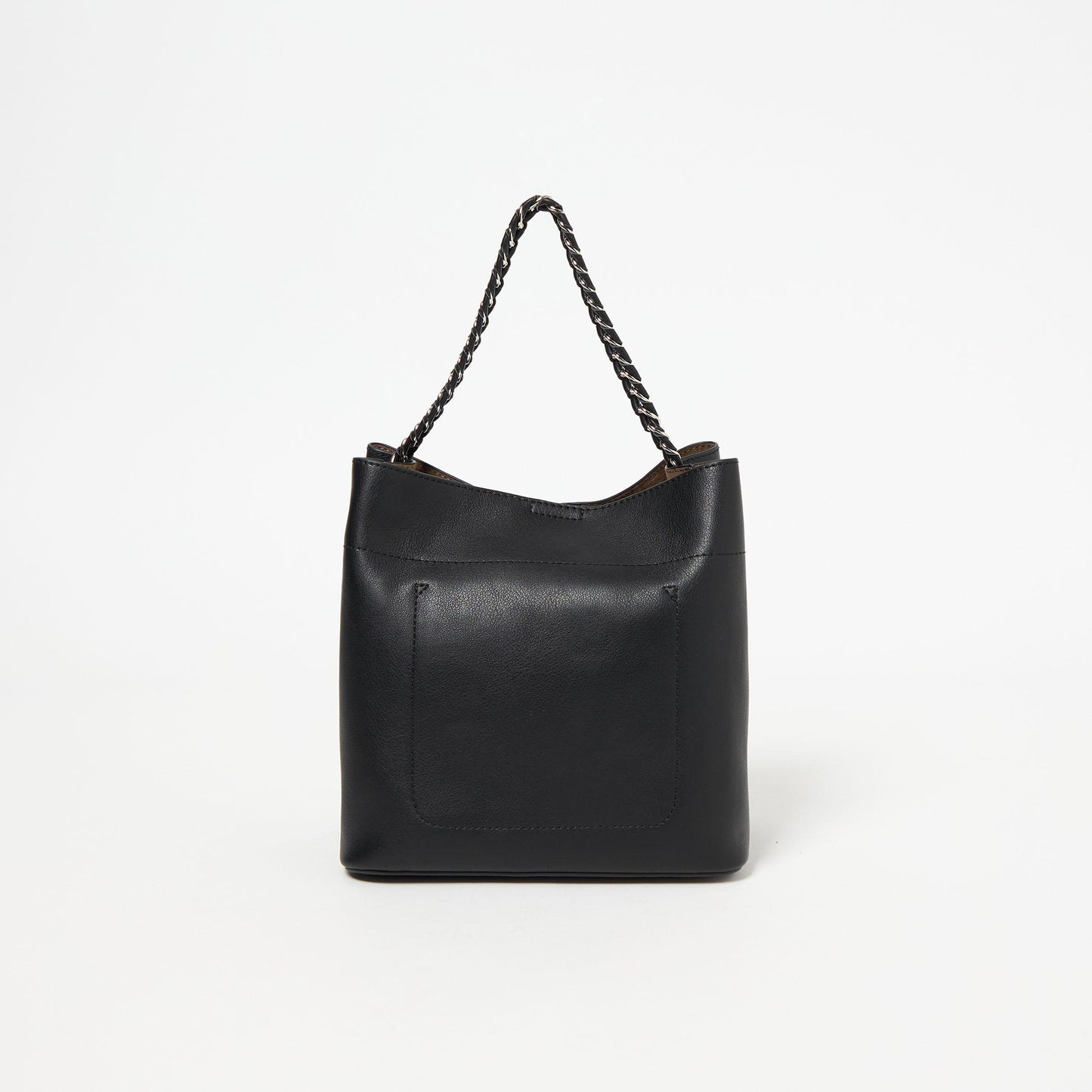 チェーンハンドル 2WAY スクエアバッグ ショルダーバッグ