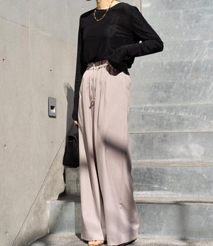 ダブルチュールカットソー