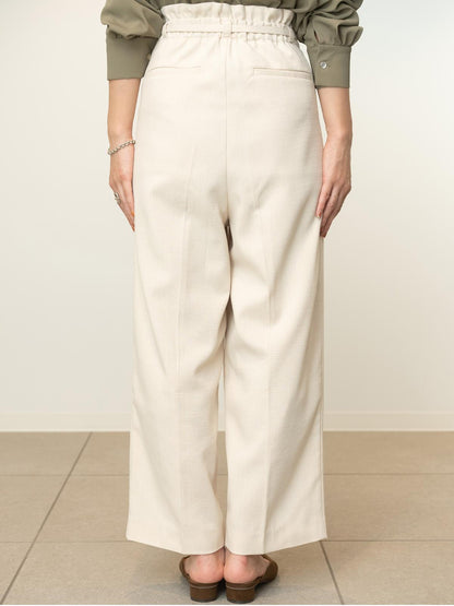 9分丈ハイウエストワイドパンツ