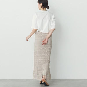 透かし編みAラインスカート