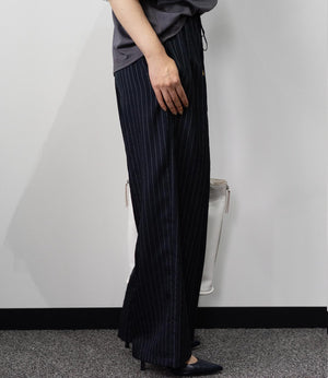 ストライプイージーパンツ