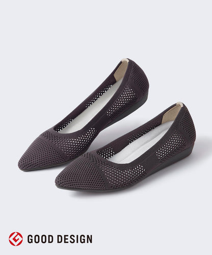 パターンメッシュ パンプス