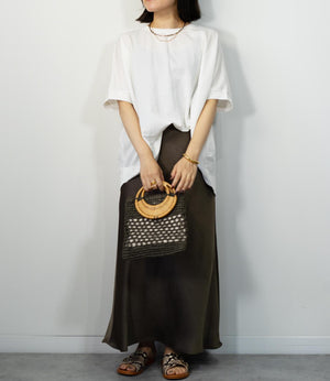 接触冷感オーバーカットソー