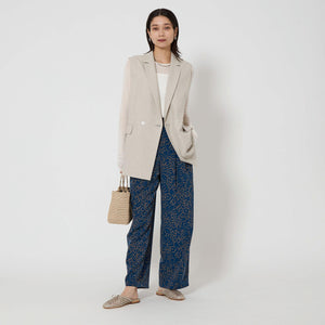 リネンライク ジレ -マシンウォッシャブル・ストレッチ-