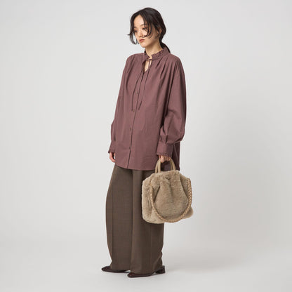 フェイクファー2WAY トートバッグ / ショルダーバッグ