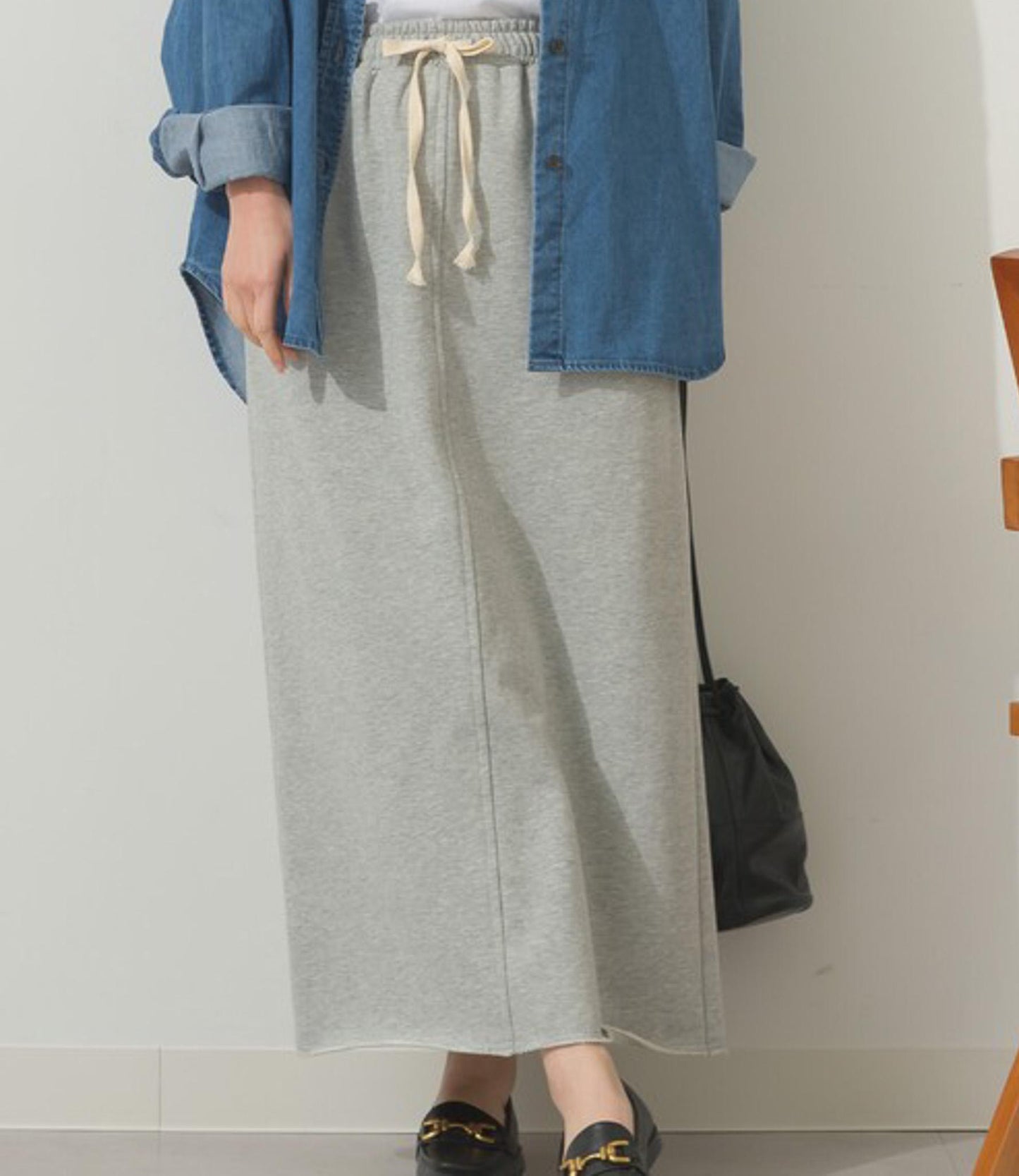 裏毛ロングスカート