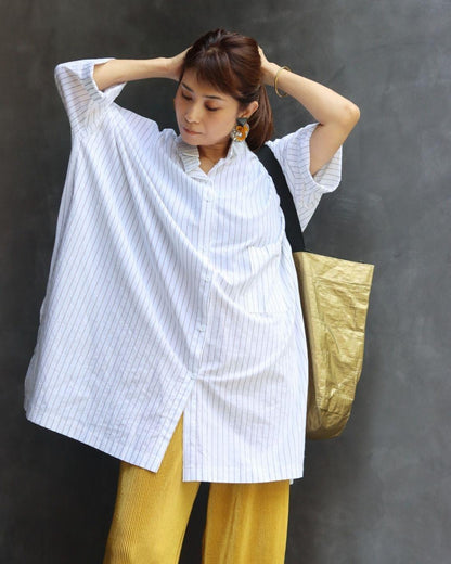 ベイリネンロングシャツ