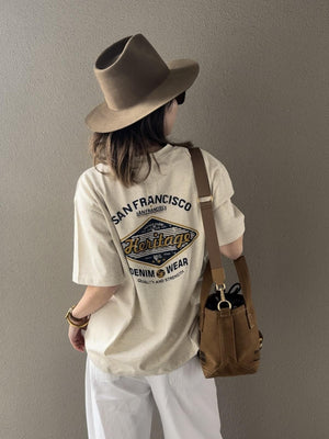 HaritageロゴバックプリントT