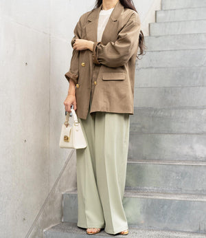 ストレッチツイルストレートスラックス