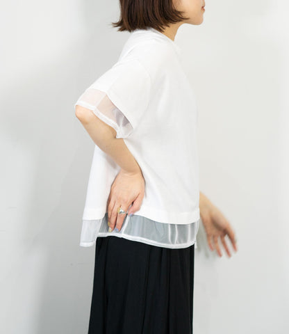 メッシュデザインTシャツ
