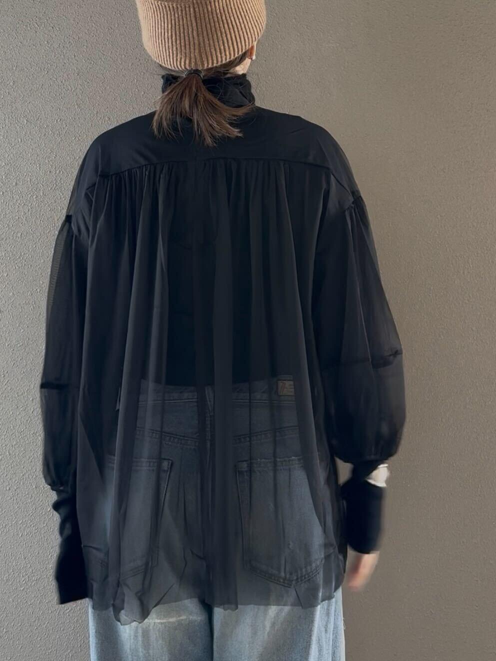 チュールブラウスキャミソールセット