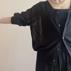 シースルーカーディガン