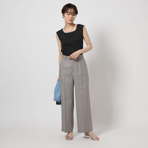 ブライトリブ フレンチスリーブ プルオーバー カットソー -制菌-