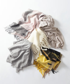 ブラッシュドエアーウール ニット マフラー