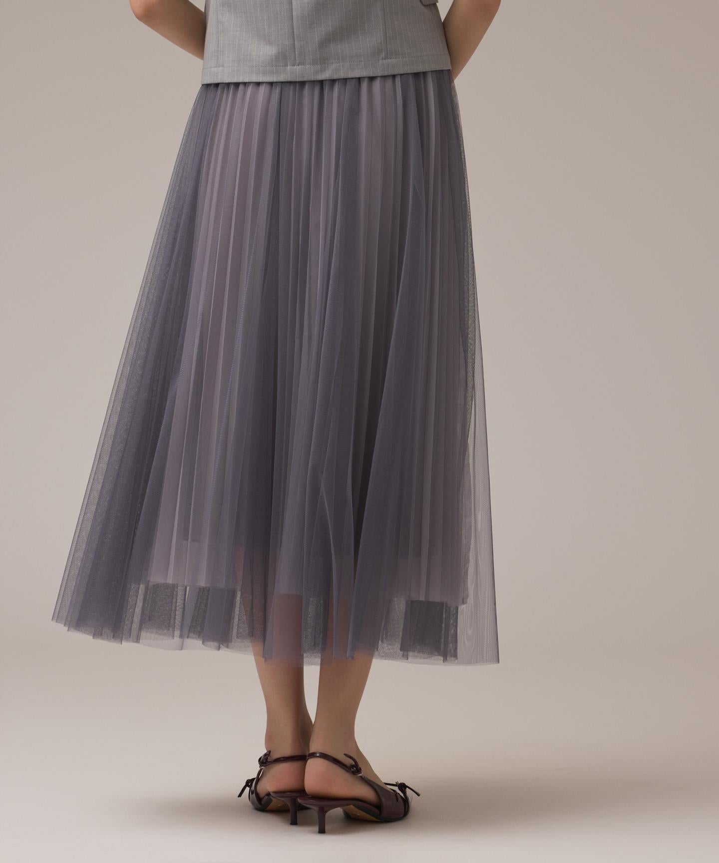 チュールリバーシブルスカート
