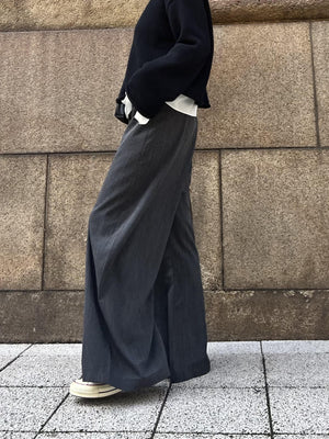 リネンワイドスラックス