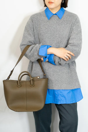 FOX混バックスリットオーバーニット