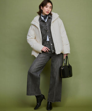 ステッチレス フーデット ダウン