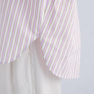 ストライプ ドルマン シャツ