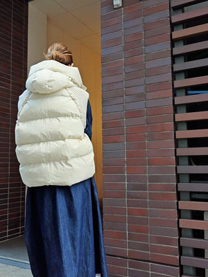 リブニットエコダウンベスト