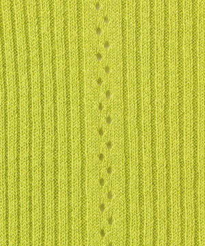 透かし柄ハイネックニット