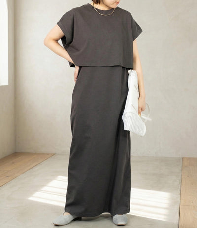 レイヤードワンピースセット