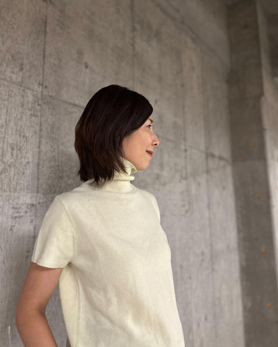 ハーフネック タートルネックニット