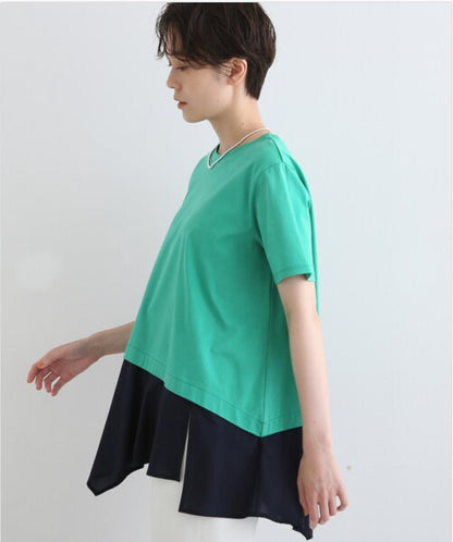 アシメシャツコンビTシャツ