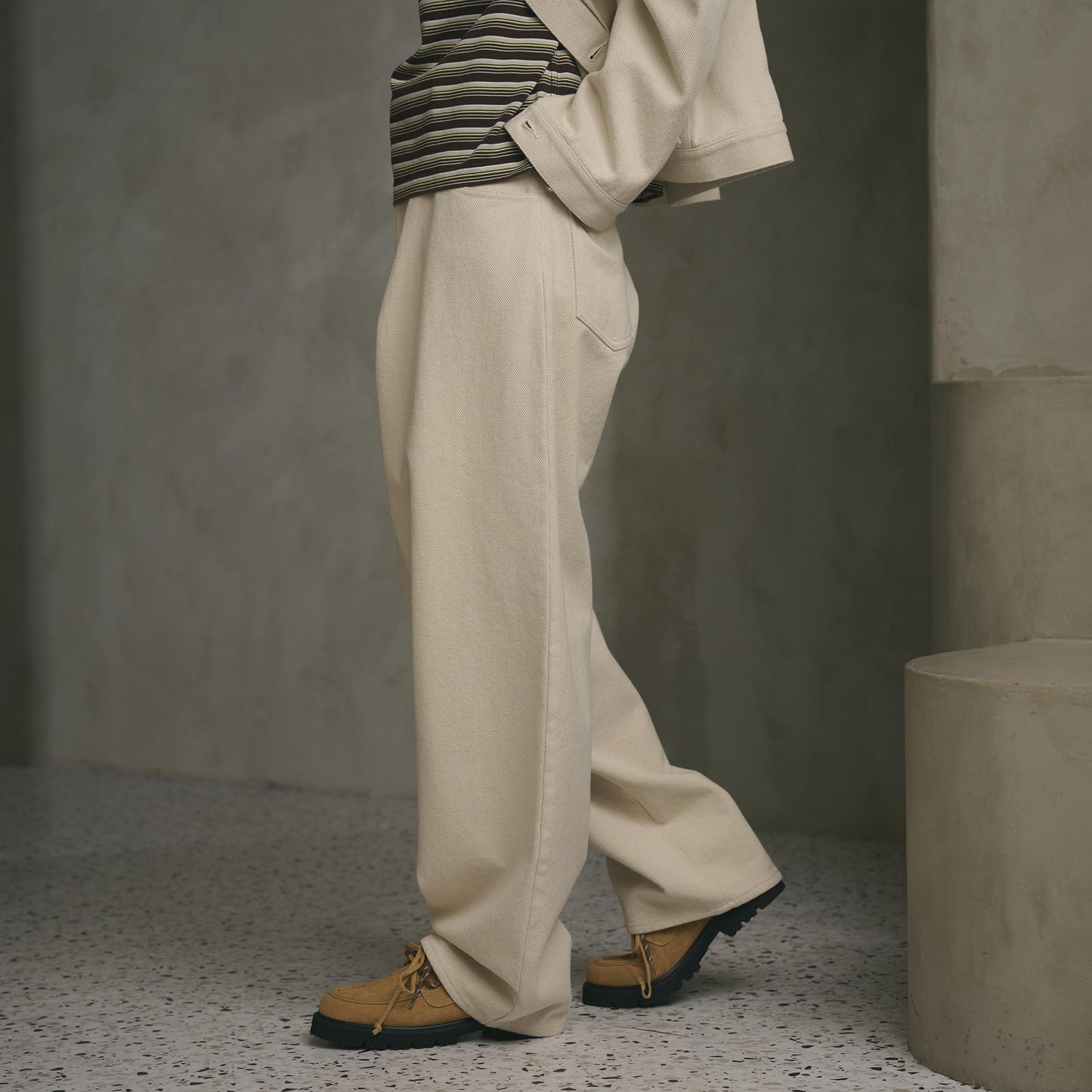 コットンツイル カーブパンツ ウォッシャブル