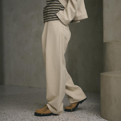 コットンツイル カーブパンツ ウォッシャブル