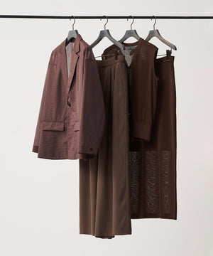 シアーニット ノースリーブベスト