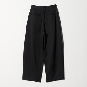 毛ポリエステル カーブパンツ ウォッシャブル