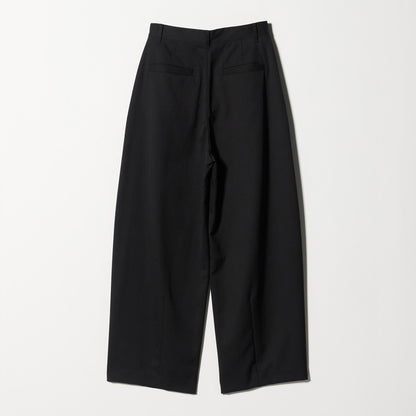 毛ポリエステル カーブパンツ ウォッシャブル