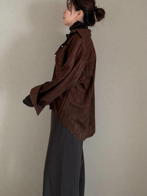 スウェードシャツ