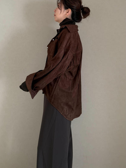 スウェードシャツ