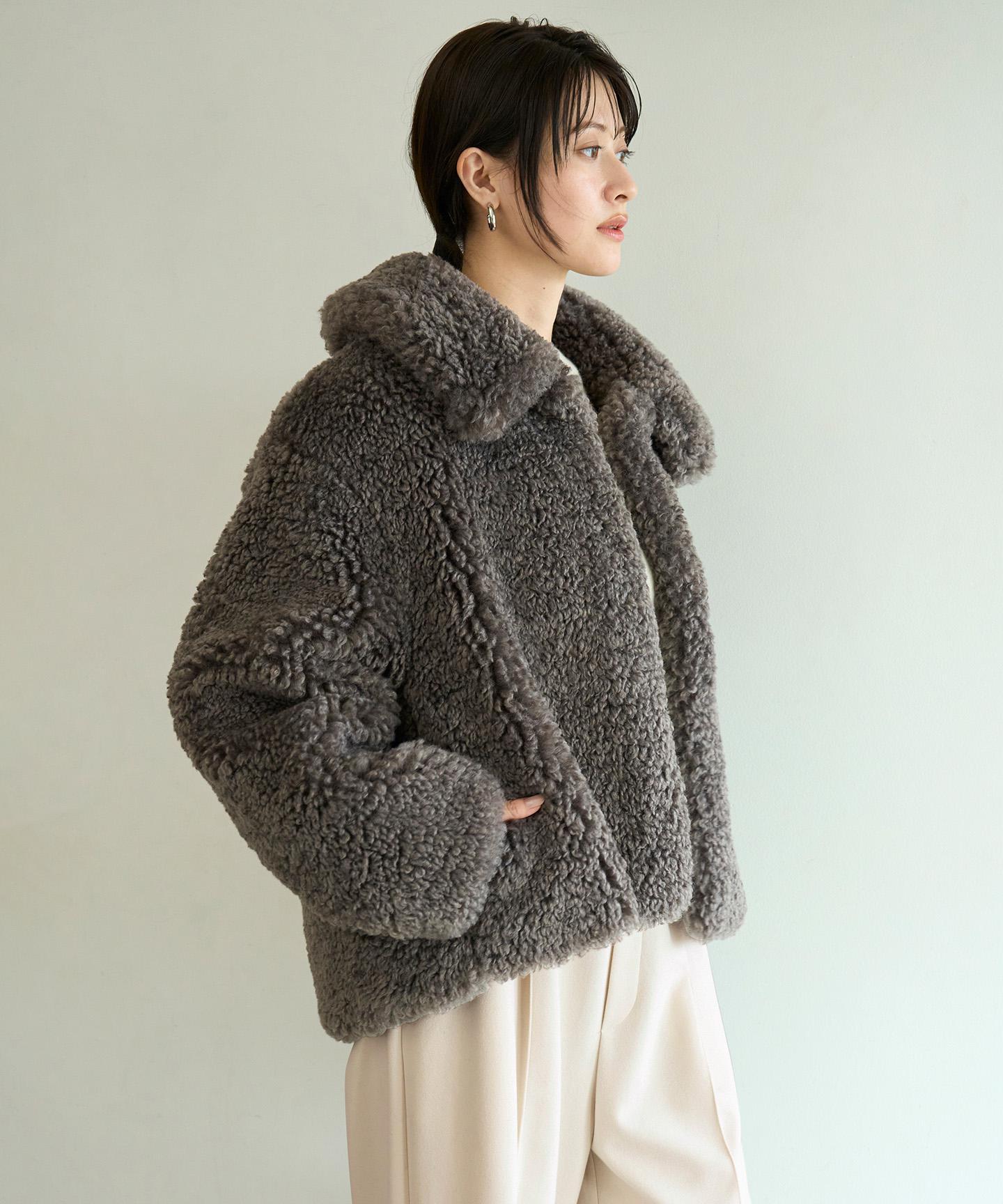 エコファー ステンカラーコート