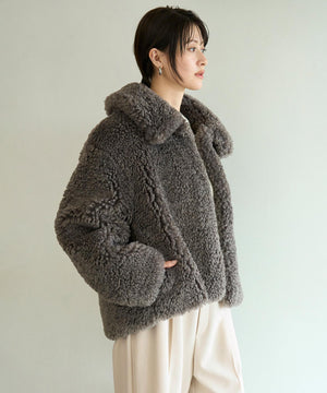 エコファー ステンカラーコート