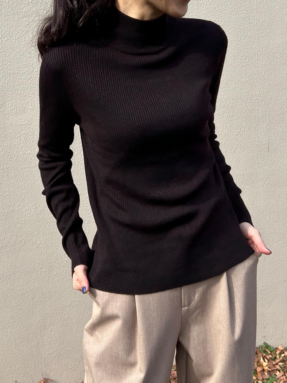 ソフトタッチタートルネックニット